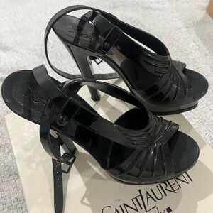 YSL RUBBER TRIBUTE HEELS
